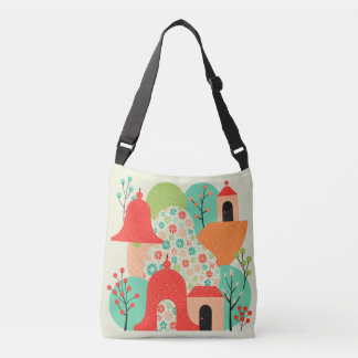 Bolsa Tote da Aldeia Floral Caprichosa