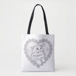 Bolsa tote da coleção Line Art Ritual 