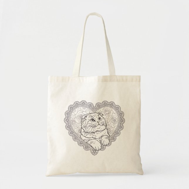 Bolsa tote da coleção Line Art Ritual  (Frente)