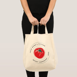 Bolsa Tote Da Cozinha de ... Logotipo Personalizado de Tomate