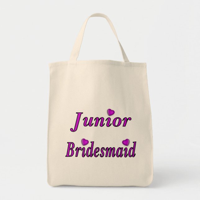 Bolsa Tote Da dama de honra amor júnior simplesmente (Frente)