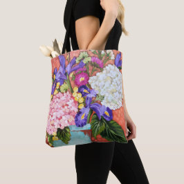 Bolsa Tote Da "sacola floral das belas artes íris e dos