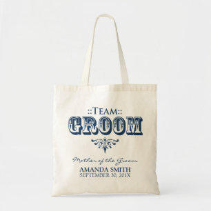 Bolsa Tote Da "sacola personalizada da festa de casamento do