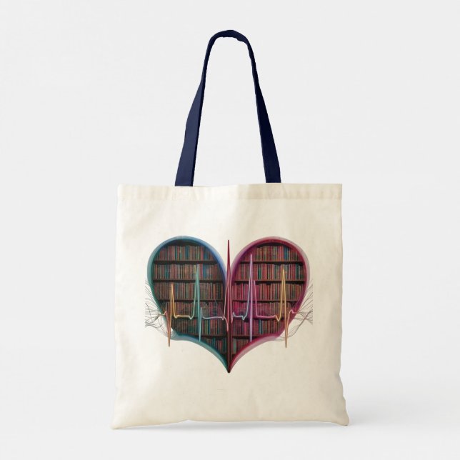 Bolsa Tote da Série Biblioteca Artística - Canvas  (Verso)