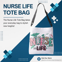Bolsa Tote da Vida de Enfermeira