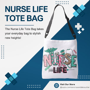 Bolsa Tote da Vida de Enfermeira