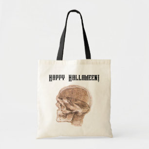 Bolsa Tote Da Vinci Halloween Anatomia científica Impressão d