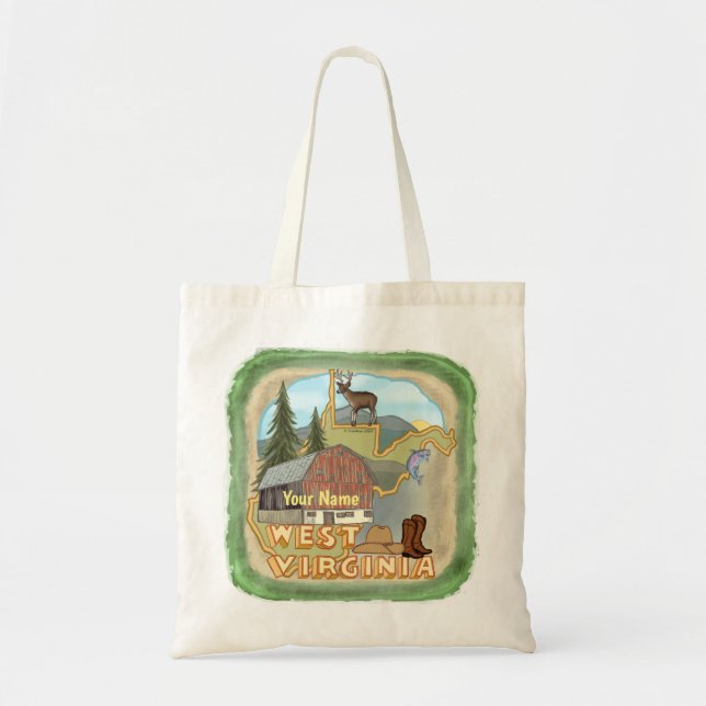 Bolsa Tote da Virgínia Ocidental (Frente)