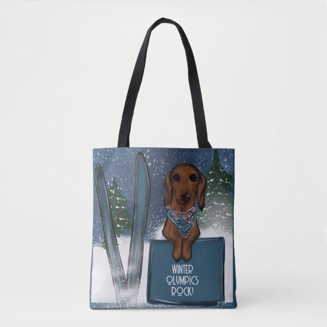 BOLSA TOTE DACHSHUND  (Frente)