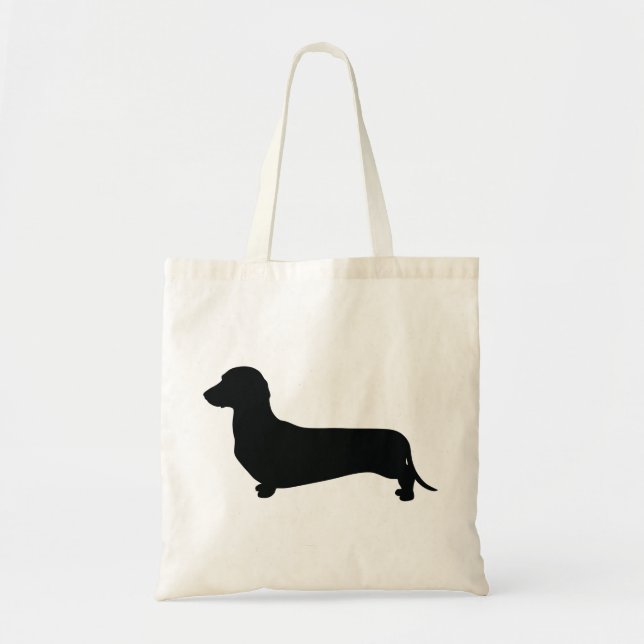 Bolsa Tote Dachshund básico (Frente)