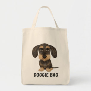 Bolsa Tote Dachshund  Cão de Cartoon Bonito Teckel