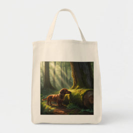 Bolsa Tote Dachshund Elegant Grocery Tote Bag