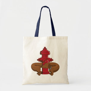 Bolsa Tote Dachshund engraçado dos desenhos animados
