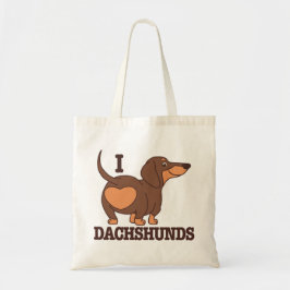 Bolsa Tote Dachshund Love Dog Toag