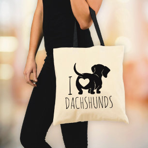Bolsa Tote Dachshund Love Tote Bag