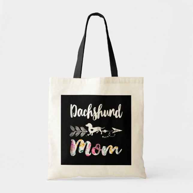 Bolsa Tote Dachshund Mãe (Frente)