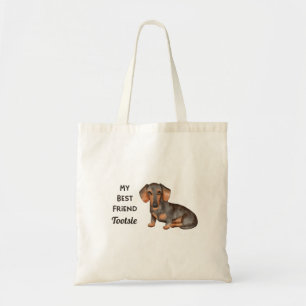 Bolsa Tote Dachshund My Best Friend Custom Name Tote Bag