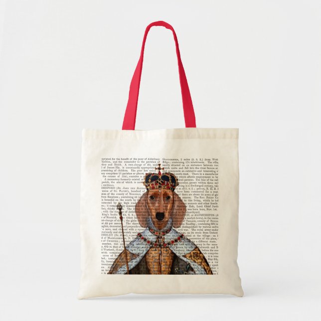 Bolsa Tote Dachshund Queen 2 (Frente)