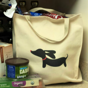 Bolsa Tote Dachshund Tote Bag Estilo simples para Mães Doxi