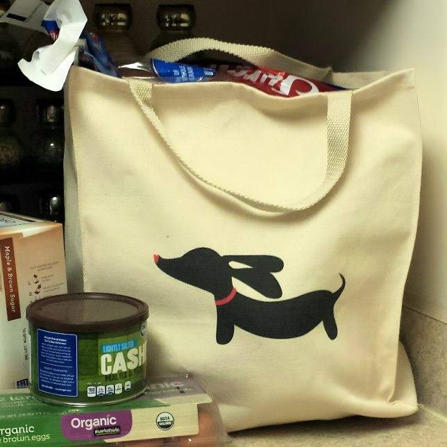 Bolsa Tote Dachshund Tote Bag | Estilo simples para Mães Doxi (Dachshund tote bag)