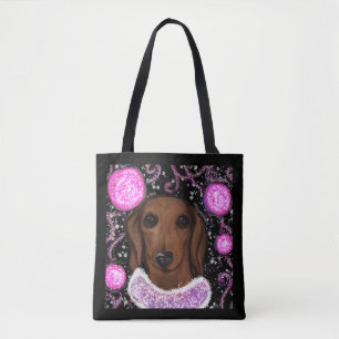 Bolsa Tote Dachshund Vermelho