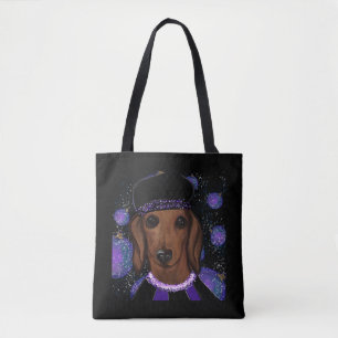 Bolsa Tote Dachshund Vermelho