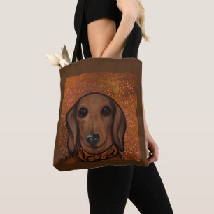 Bolsa Tote Dachshund Vermelho