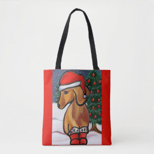 Bolsa Tote Dachshund Vermelho