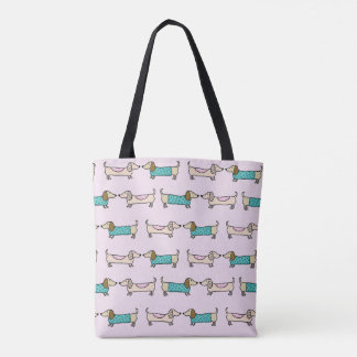 Bolsa Tote Dachshunds bonitos