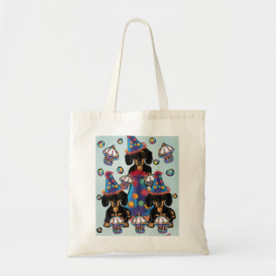 Bolsa Tote Dachshunds Preto e Castanho