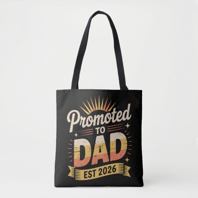 Bolsa Tote Dad Est. 2026 Funny New Dad Pregnancy Announcement (Frente)