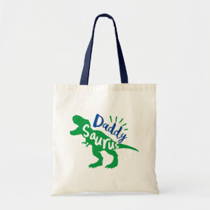 Bolsa Tote Daddy Saurus T-Rex Silhouette
