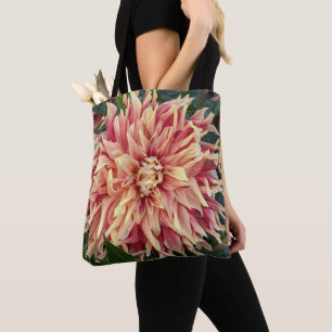 Bolsa Tote Dahlia Floral, vermelha e amarela