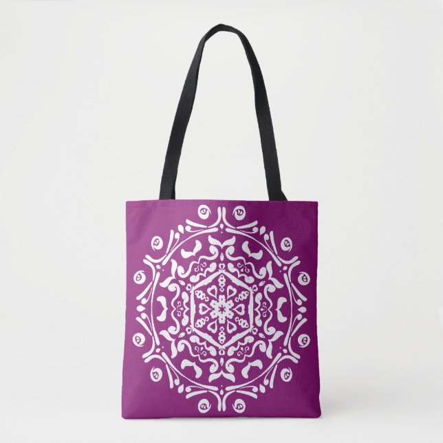 Bolsa Tote Dahlia Mandala (Frente)