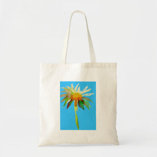 Bolsa Tote Daisy Blue Modern Art flower