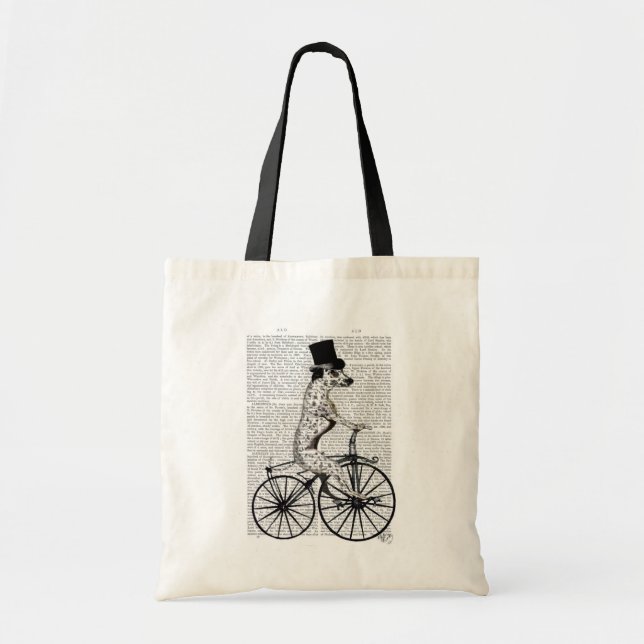 Bolsa Tote Dalmácia na Bicicleta (Frente)
