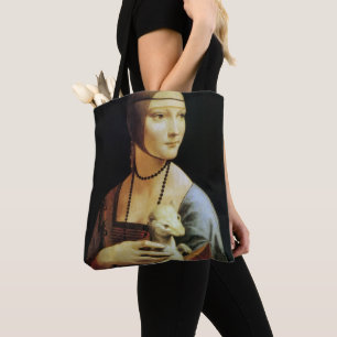 Bolsa Tote Dama com Arminho de Leonardo da Vinci