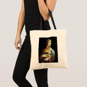 Bolsa Tote Dama com Arminho por Leonardo da Vinci