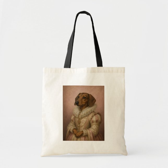 Bolsa Tote Dama Dachshund (Frente)