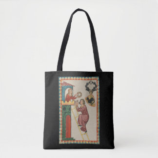 Bolsa Tote Dama Dando Presente ao Pretendente, Século XIV