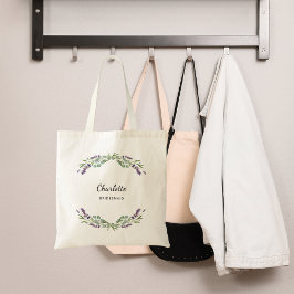 Bolsa Tote dama de flores lavandas