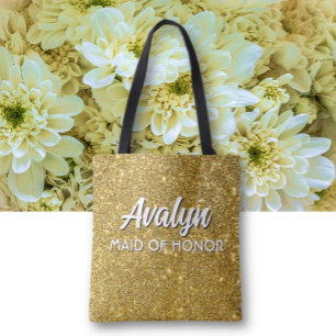 Bolsa Tote Dama de honra Brilho! Acompanhante de casamento fo