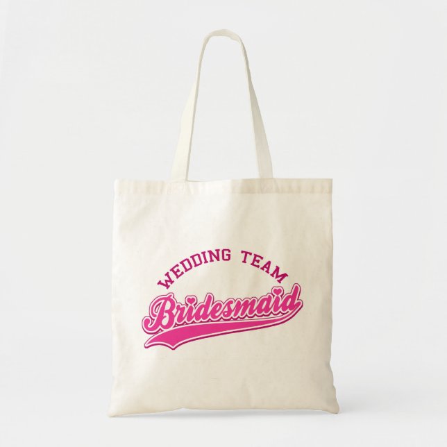 Bolsa Tote DAMA DE HONRA da EQUIPE do CASAMENTO - saco (Frente)