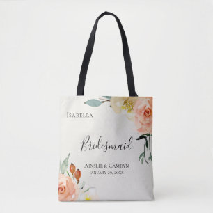 Bolsa Tote Dama de honra de Jardin De Fleurs Personalized