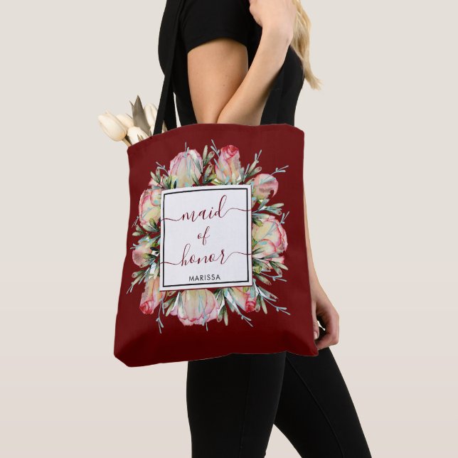 Bolsa Tote Dama de Honra Elegante Presente de Casamento Borgo (Close Up)