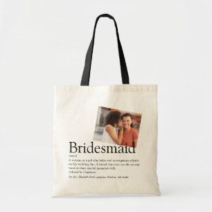 Bolsa Tote Dama de honra Favor Personalizado com Definição e 