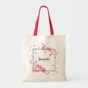 Bolsa Tote Dama de honra personalizada Pink Sakura