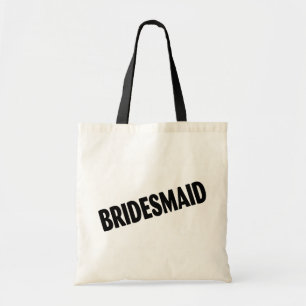Bolsa Tote Dama de honra (preto corajoso)
