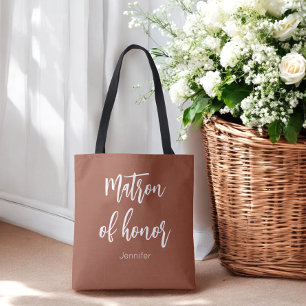 Bolsa Tote Dama de Honra Terracotta Marrom Casamento