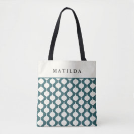 Bolsa Tote Dama de Natal elegante e bauble
